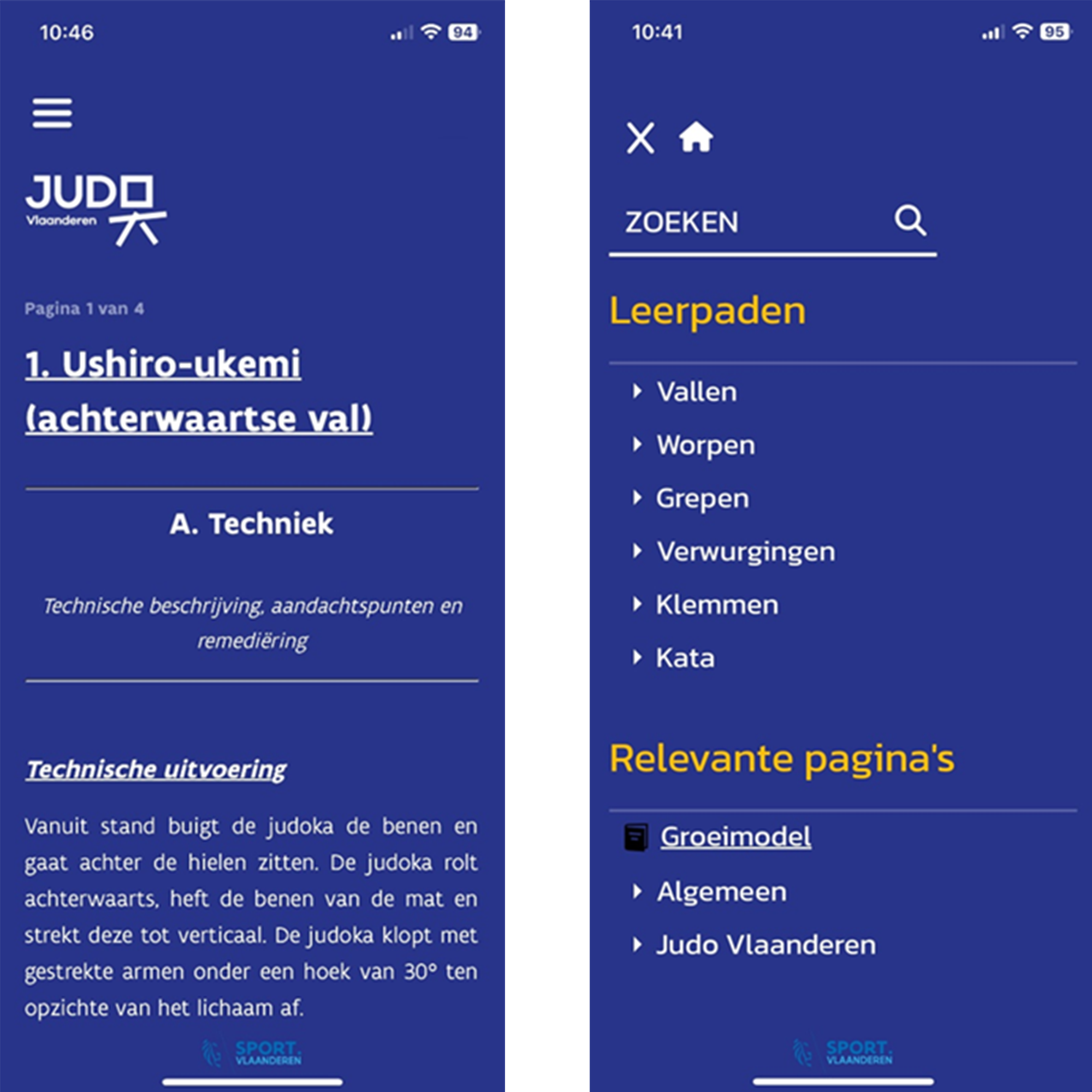 Een PWA voor Judo Vlaanderen